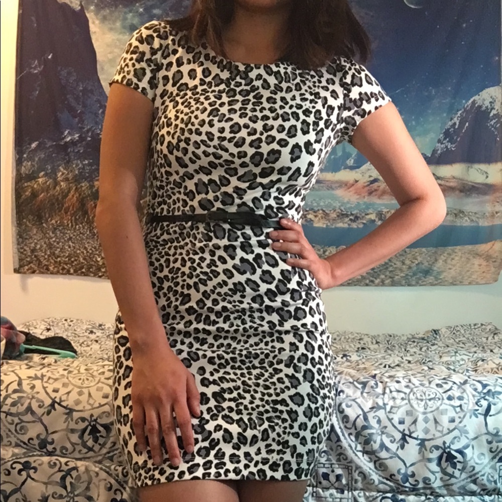 Animal print dress
